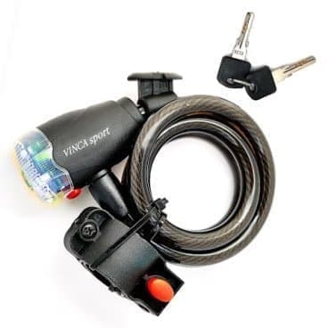 Замок-трос Vinca sport , xмм, ,  VS 101.554 led