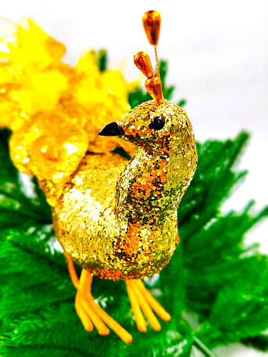 													Павлин 45 см золото  RS1D2178 GOLD фото 3