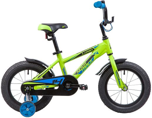 Велосипед детский Novatrack LUMEN 14" 9" 1 ск. зеленый 145ALUMEN.GN9 2019