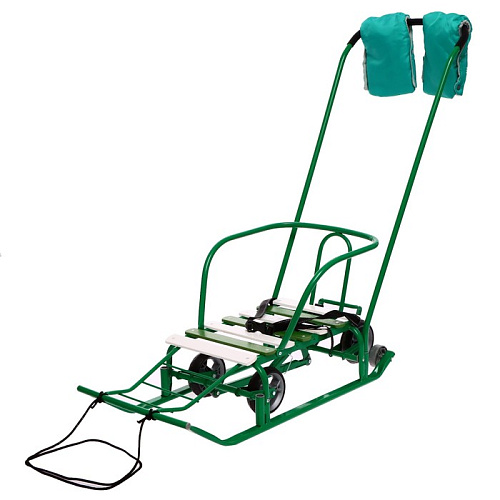 													Санки с набором аксессуаров детские Тимка 5УН зеленый 9441486/Т5УН/З фото 9