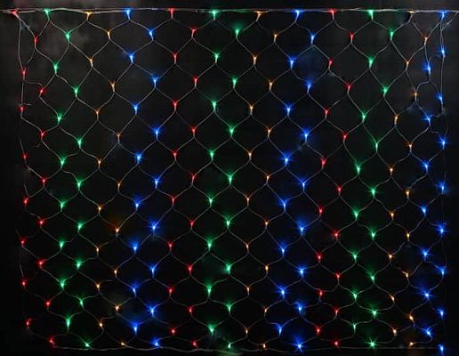 Светодиодная гирлянда сетка 2х1,8 м МИКС AV S LED200MIX
