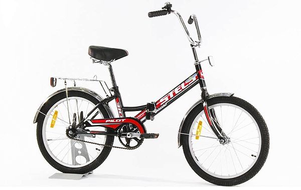 Велосипед городской складной STELS PILOT 310 20" 13" 1 ск. черно-красный LU071871 