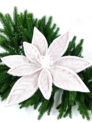 													Цветок пудра d 28 см 99222802powder фото 3