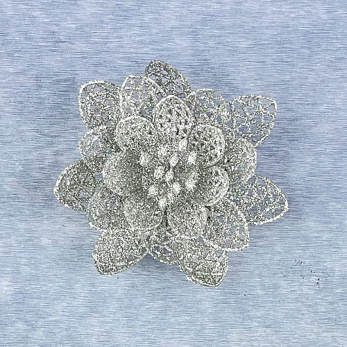 													Цветок серебристый d  см Allotos9s фото 2