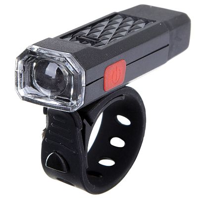 Фонарь передний STG XC-146 белый, 1 диод , 2 режима, встроенный аккумулятор 80 mAh Х81490