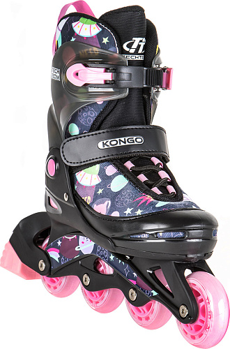 Роликовые коньки Tech Team Kongo, 30-33 (S) розовый, 2021, 087136 фото 2 Роликовые коньки Tech Team Kongo, 30-33 (S) розовый, 2021, 087136 фото 2
