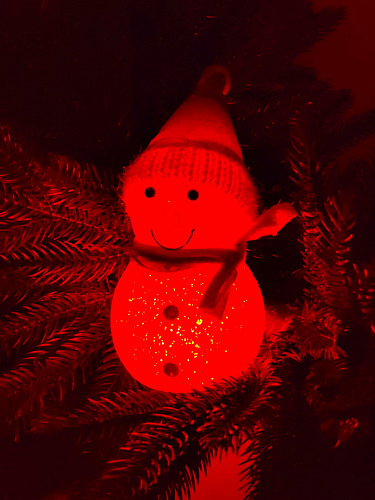 													Снеговик 12 см красный 27010R1 фото 4