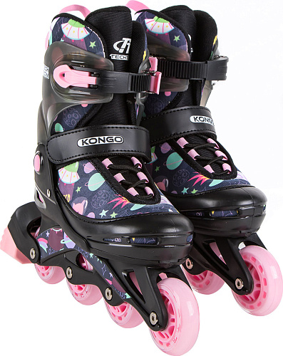 Роликовые коньки Tech Team Kongo, 30-33 (S) розовый, 2021, 087136 фото 3 Роликовые коньки Tech Team Kongo, 30-33 (S) розовый, 2021, 087136 фото 3