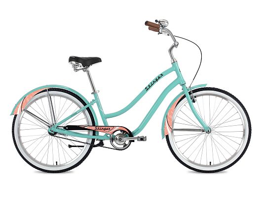 Велосипед круизёр Stinger CRUISER L 26" 16" 1 ск. зеленый 26AHC.CRUISERL.16GN1 2021