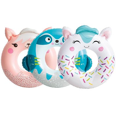 Надувной круг INTEX Животные    59266 white