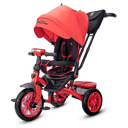 													Детский трехколесный велосипед с ручкой LAMBORGHINI L5R красный L5R