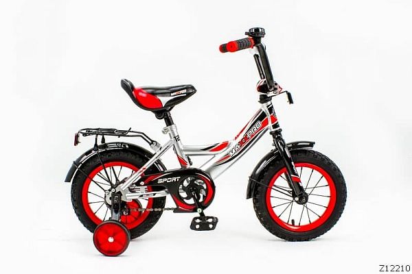 Велосипед детский MAXXPRO SPORT 12"  1 ск. серебристо-красный SPORT-12-4 (19) 