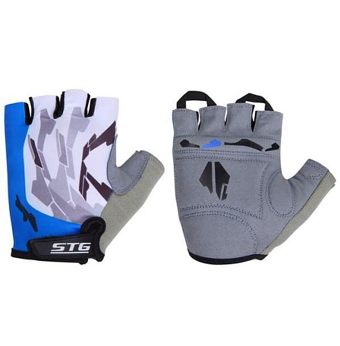 													Велоперчатки STG  L синие Х61877-Л