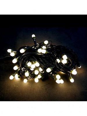 Уценка Светодиодная гирлянда нить 8 м м, белый теплый 70 LED, , провод , К130-473