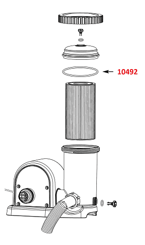													Уплотнительное кольцо для крышки фильтрующего насоса (28634, 54612) INTEX 10492 фото 2