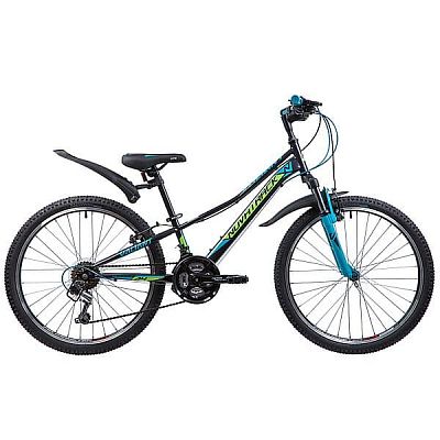 Велосипед горный Novatrack VALIANT 24" 12" 18 ск. черный 24SH18V.VALIANT.12BK9 