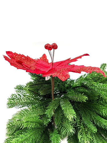 													Цветок красный d 23 см Al-9202-6r фото 3