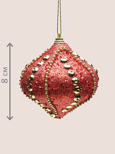 													Набор шаров 8 см 3 шт красный 2016285 фото 2