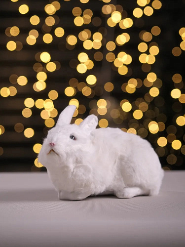 													Зайчик 25x17 см белый 0627-37