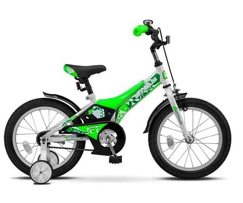 Велосипед детский STELS JET 18" 10,5" 1 ск. бело-салатовый LU077006 