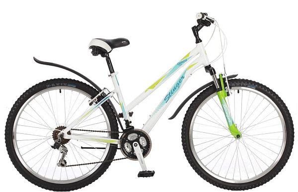 Велосипед горный Stinger Element lady 26" 17" 18 ск. белый 26AHV.ELEML.17WH7 