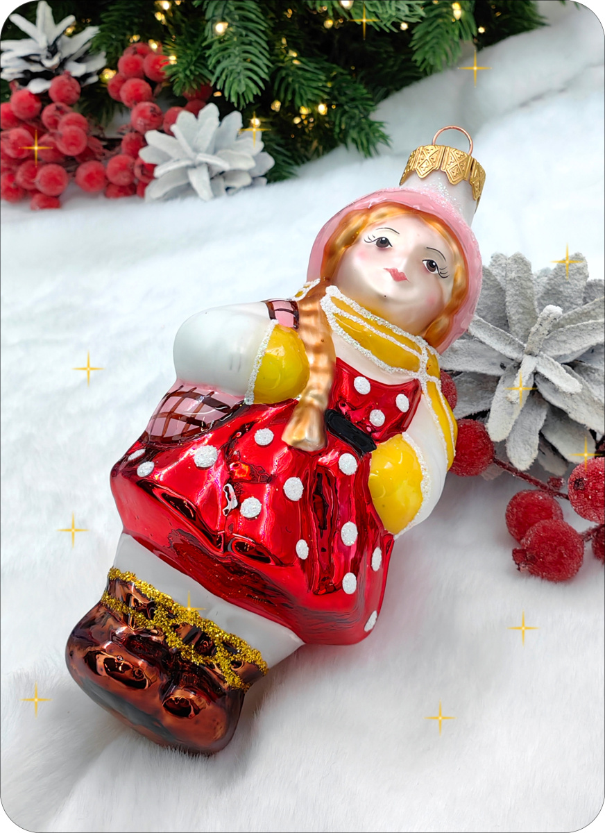 Елочная игрушка Герда красный 11 см, стекло // Герда 183 фото 5 Елочная игрушка Герда красный 11 см, стекло // Герда 183 фото 5