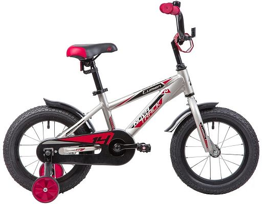 Велосипед детский Novatrack LUMEN 14" 9" 1 ск. серебристый 145ALUMEN.BN9 