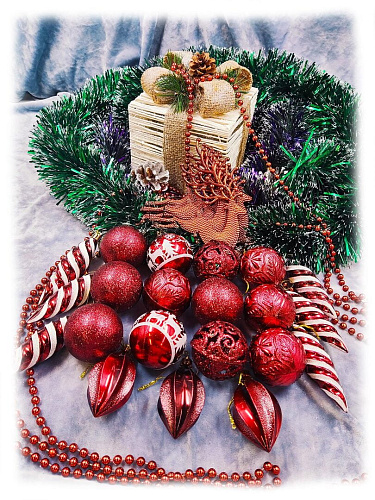 													Набор шаров  см 27 шт вино Р-2035Wine