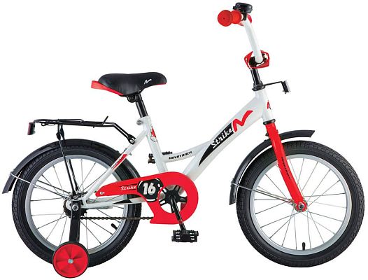 Велосипед детский Novatrack STRIKE 16"   ск. бело-красный 163STRIKE.WTR8 