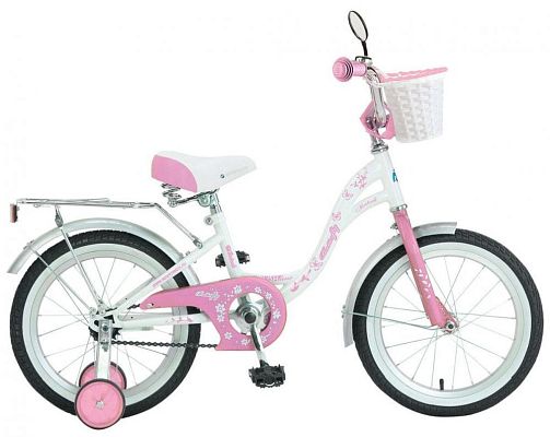 Велосипед детский Novatrack BUTTERFLY 16"   ск. бело-розовый 167BUTTERFLY.WPN6 