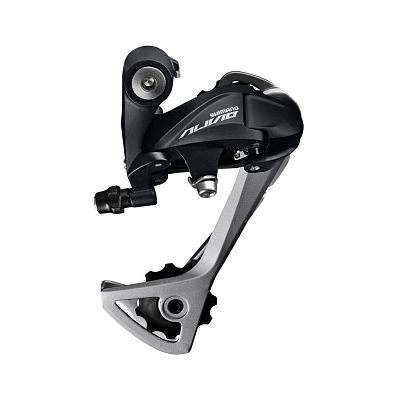 Переключатель задний Shimano Alivio RD-T4000 SGS, 9 скоростей, на адаптер (петух), длинная (95 мм), 