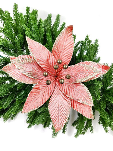 													Цветок розовое золото d 33 см 99223301rosegold фото 4