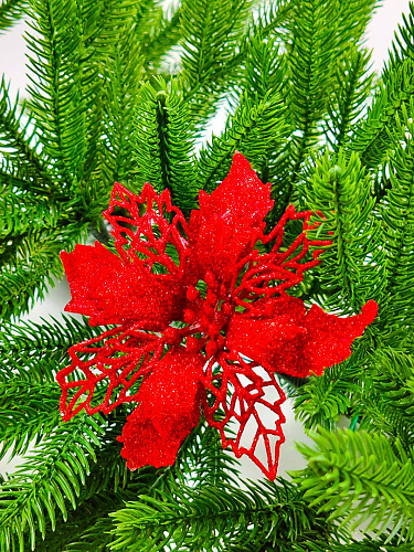 													Цветок красный d  см Al-спайка-3r фото 2