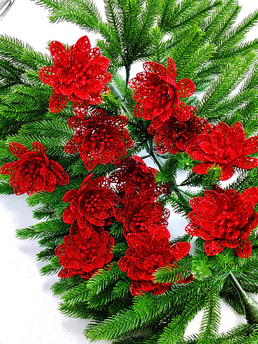 													Цветок красный d  см Allotos9r