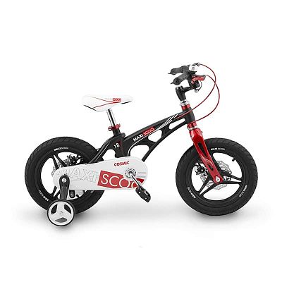 Велосипед детский Maxiscoo Cosmic Делюкс 18" 10,5"  ск. черный матовый  