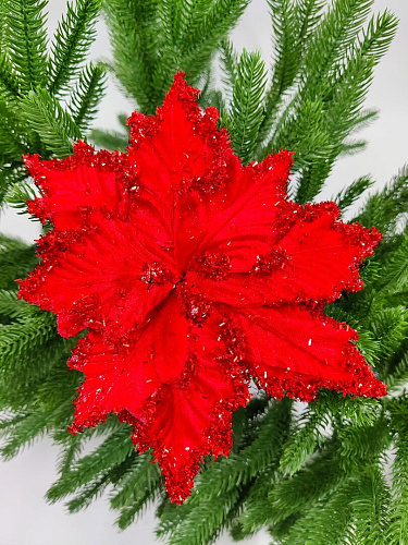 													Цветок красный d 19 см 99221901red фото 4