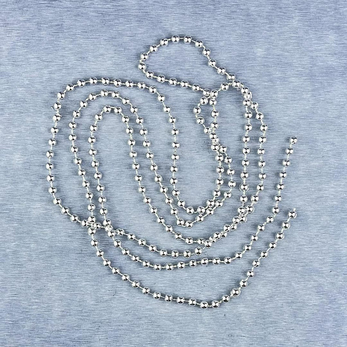 													Бусы серебристый 1.8 м см SML-1s-X