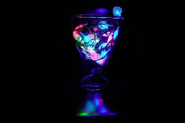 Уценка Светодиодная гирлянда нить  м, МИКС 40 LED, , провод , LED40MIXleaf