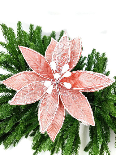 													Цветок розовое золото d 30 см 99223002rosegold фото 3