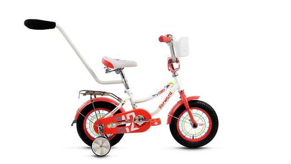 Велосипед детский FORWARD Funky 12 girl 12" XS 1 ск. белый глянцевый FORWARD Funky 12 girl  белый гл