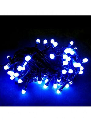 Уценка Светодиодная гирлянда нить 8 м м, синий 70 LED, , провод , К130-475