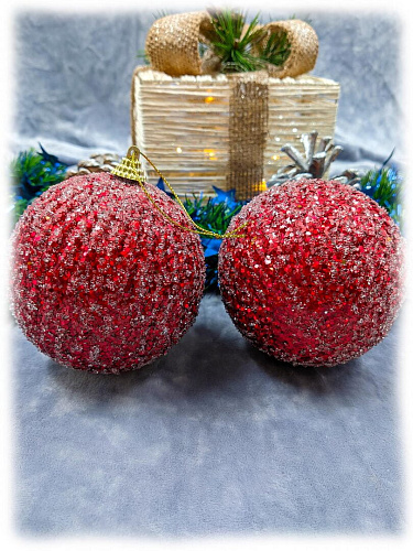 													Набор шаров 10 см 2 шт красный 301536R10