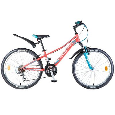 Велосипед горный Novatrack VALIANT 24" 12" 18 ск. Коралловый 24SH18V.VALIANT.12CRL9 