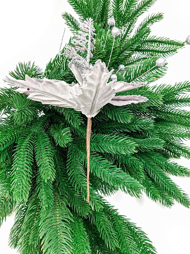 													Цветок серебристый d 23 см Flo-3S(U) фото 4