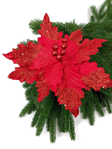 													Цветок красный d 23 см Al-9202-6r