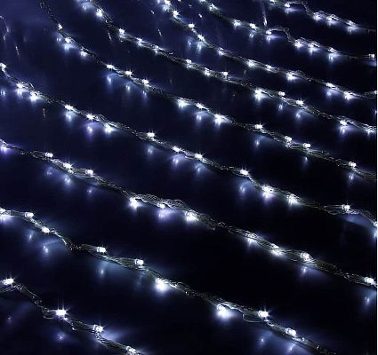 Светодиодный занавес водопад 1,8х1,2 м 288 LED белый холодный 18994 WHITE