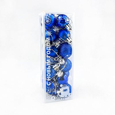 Набор шаров 3 см 24 шт синий WL-LYF3/Blue