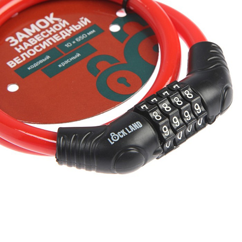 													Замок кодовый LOCKLAND castle, 10x650мм, красный,  7478457 фото 2
