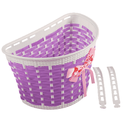 Велокорзина передняя Tech Team XG-085-2big детская бело-пупурная NN000318