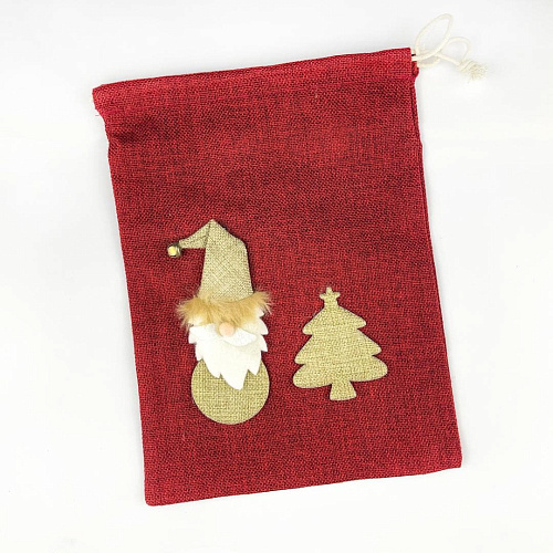 													Мешочек для подарков 21х28 см красный  9817412